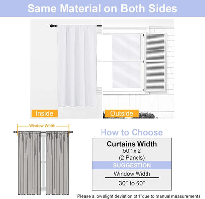 Simplebrand Ava Sage Green Blackout Curtains for Bedroom 63 Inch Length 2 Panels Set, Solid Thermal Insulated Energy Saving Rod Pocket Window Treatment Curtains Blackout Drapes, W40 x L63 Inch, Sage - Colors C