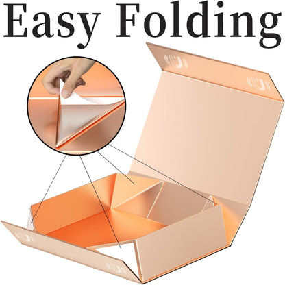 PSHVYM Gift Boxes with Lids, 11.5x7.8x3 In Forest Green Gift Box for Presents Magnetic Closure for T-Shirts, Gloves, Scarves, Books, Baby Clothes, Robes Clothing Gift Wrap, Contains Card, Ribbon