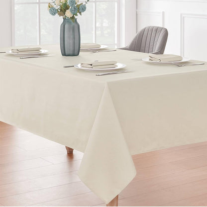 Veblandy Rectangle Tablecloth Waterproof Linen Textured Table Cloth Stain and Wrinkle Resistant Washable, Decorative Fabric Table Cover for Dining, Party and Camping (Sage Green, 52 * 70)