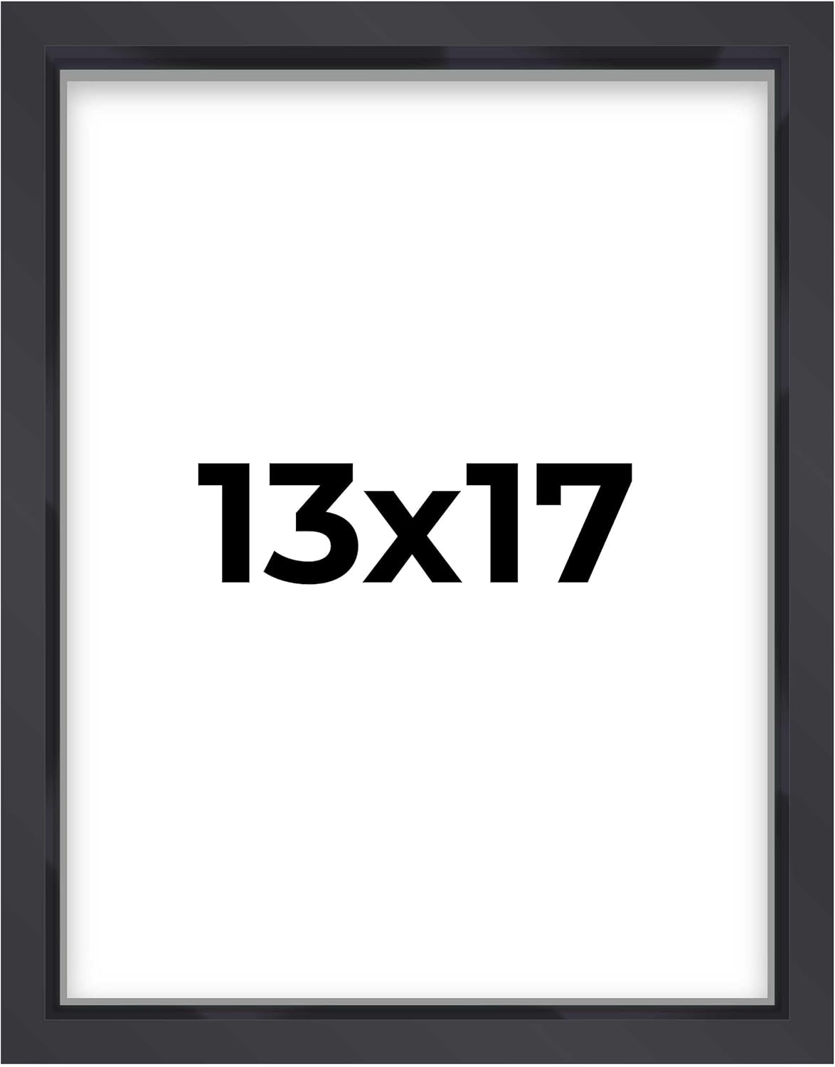 14x14 Shadow Box Black | 3/4" Depth of Usable Space | Solid Wood Pine | Includes UV Resistant Acrylic Plexiglass, Acid-Free Backing & Hanging Hardware | Made to Order in USA - Colors C