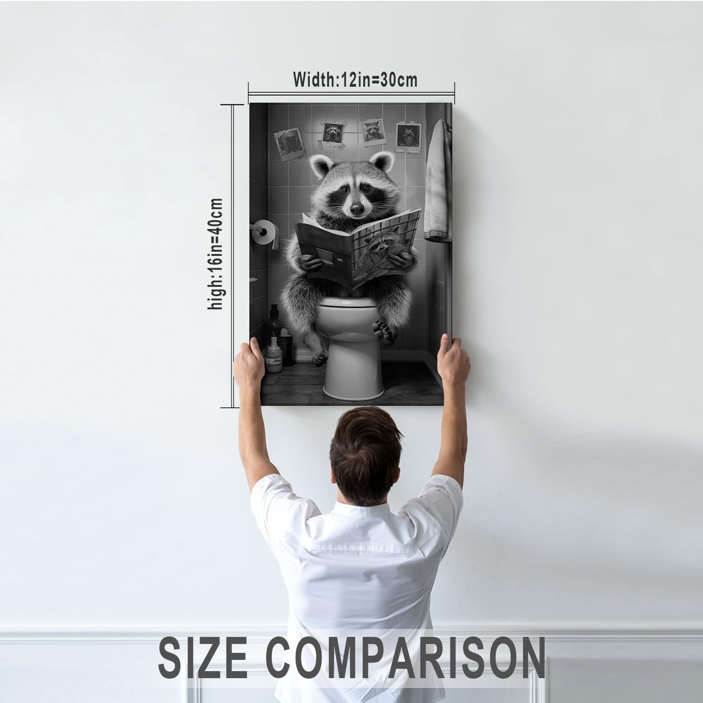 DIHSIEG 12x16 Canvas Wall Art funny bathroom wall art Print Poster Vintage Poster Frameless Floral Can be hung on the Wall Heal Your Heart poster Wall Art Canvas