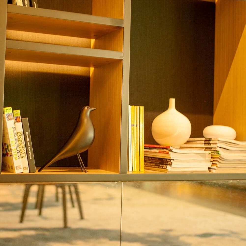 Mid Century Sculpture House Bird - Office Decor Desk Dove Ornament Arts Gift Replica (Yellow)