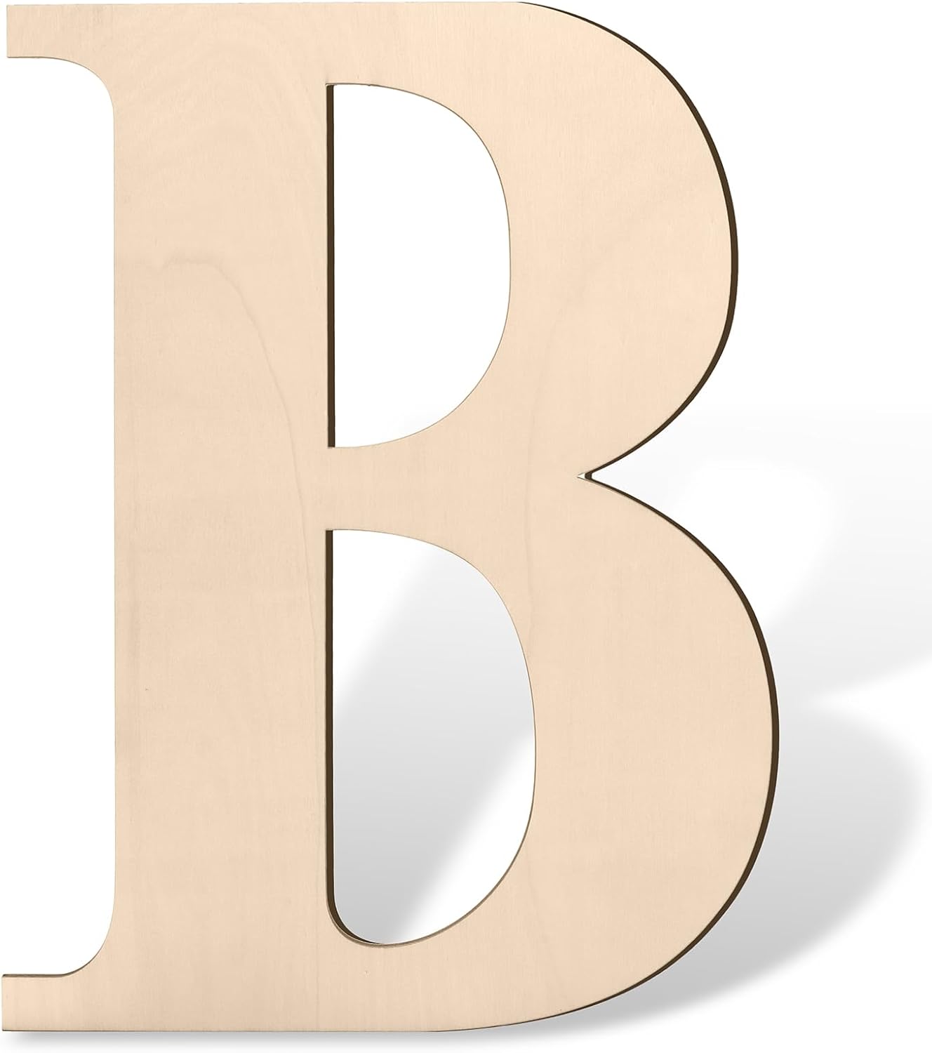 17 inch Large Wooden Sign & for Wall Decor, Big Wood Symbol &, Giant Paintable Blank Wooden Shapes for Crafts, Unfinished Wood Cutouts for Birthday Party, Rustic Wedding, Christmas Decor, Baby Shower