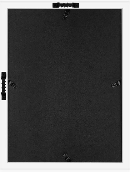 Americanflat 12x16 Shadow Box Frame with Polished Plexiglass - Silhouette Collection - Large Shadow Box Display Case for Tabletop and Wall Display - Black with Soft Felt Back
