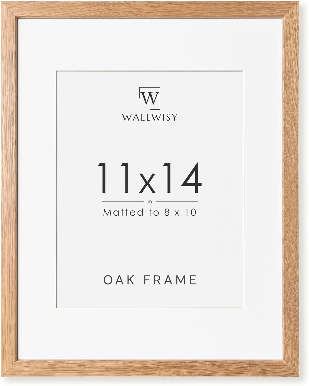 5x7 Picture Frame, Solid Oak Wood 5 x 7 Photo Frame with Mat to 4x6, 7x5 Picture Frames for Wall and Tabletop Display, (Walnut Set of 1)
