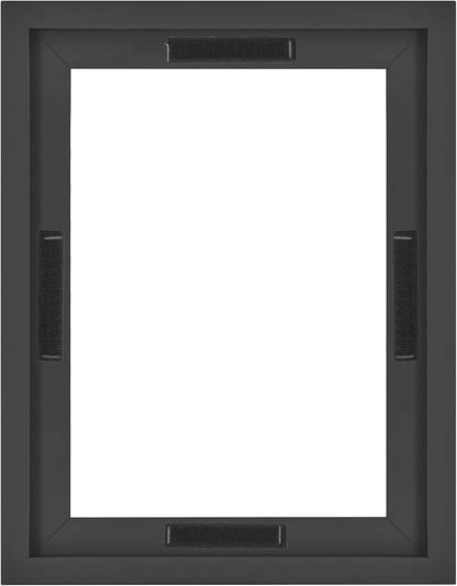 MCS Canvas Float Frames 8x10 Frame, Black Frame for Finished Canvases, Vertical & Horizontal Wall Hanging Frame with Adhesive for Canvas Paintings (1-Pack)