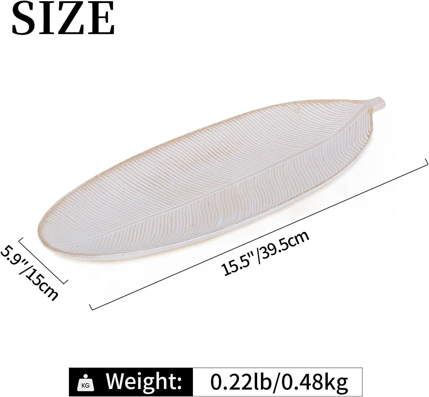Hanobe Decorative Bowls for Home Decor: Leaf Shaped Wood Key Tray Entryway Decor Leaves Bowl for Fireplace Mantel, Gold