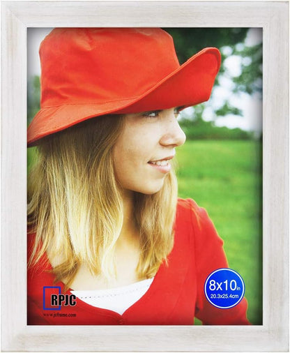 RPJC 5x7 Picture Frames Made of Solid Wood High Definition Glass for Table Top Display and Wall Mounting Photo Frame Black