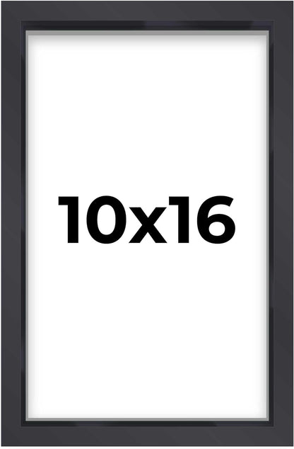 14x14 Shadow Box Black | 3/4" Depth of Usable Space | Solid Wood Pine | Includes UV Resistant Acrylic Plexiglass, Acid-Free Backing & Hanging Hardware | Made to Order in USA - Colors G