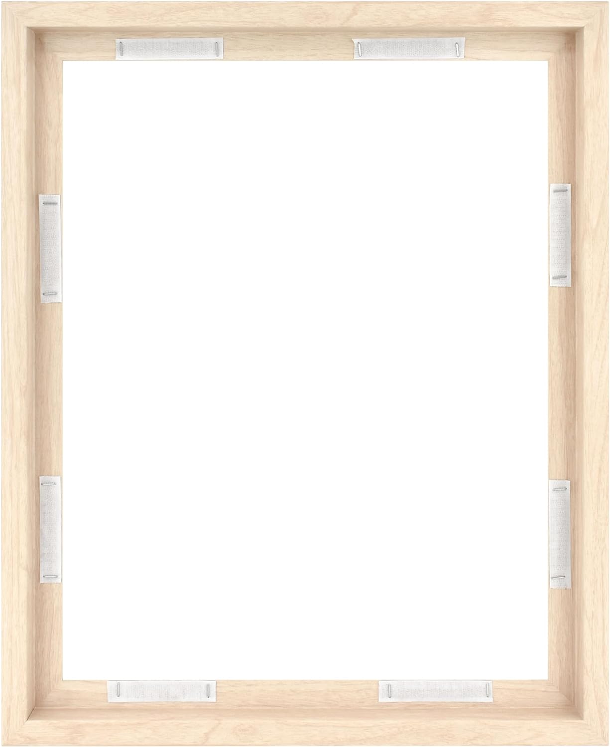 MCS Canvas Float Frames 8x10 Frame, Black Frame for Finished Canvases, Vertical & Horizontal Wall Hanging Frame with Adhesive for Canvas Paintings (1-Pack)