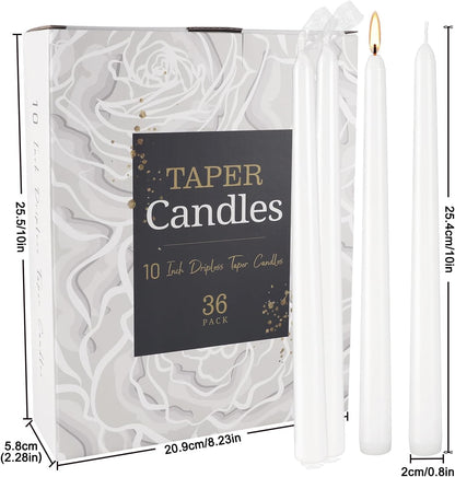YOROXRG 40 Pack Spell Chime Candles-4 Inch Multi-Colored Taper Candles Sticks-for Home Decor Kitchen Decor Wedding Decoration-10 Colours