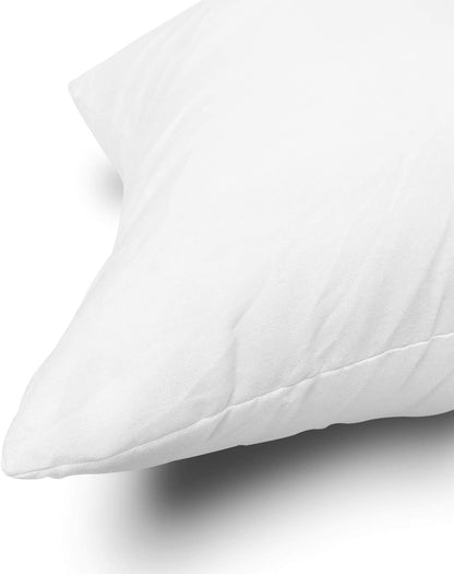 EDOW Throw Pillow Inserts, Set of 2 Lightweight Down Alternative Polyester Pillow, Couch Cushion, Sham Stuffer, Machine Washable. (White, 12x20)
