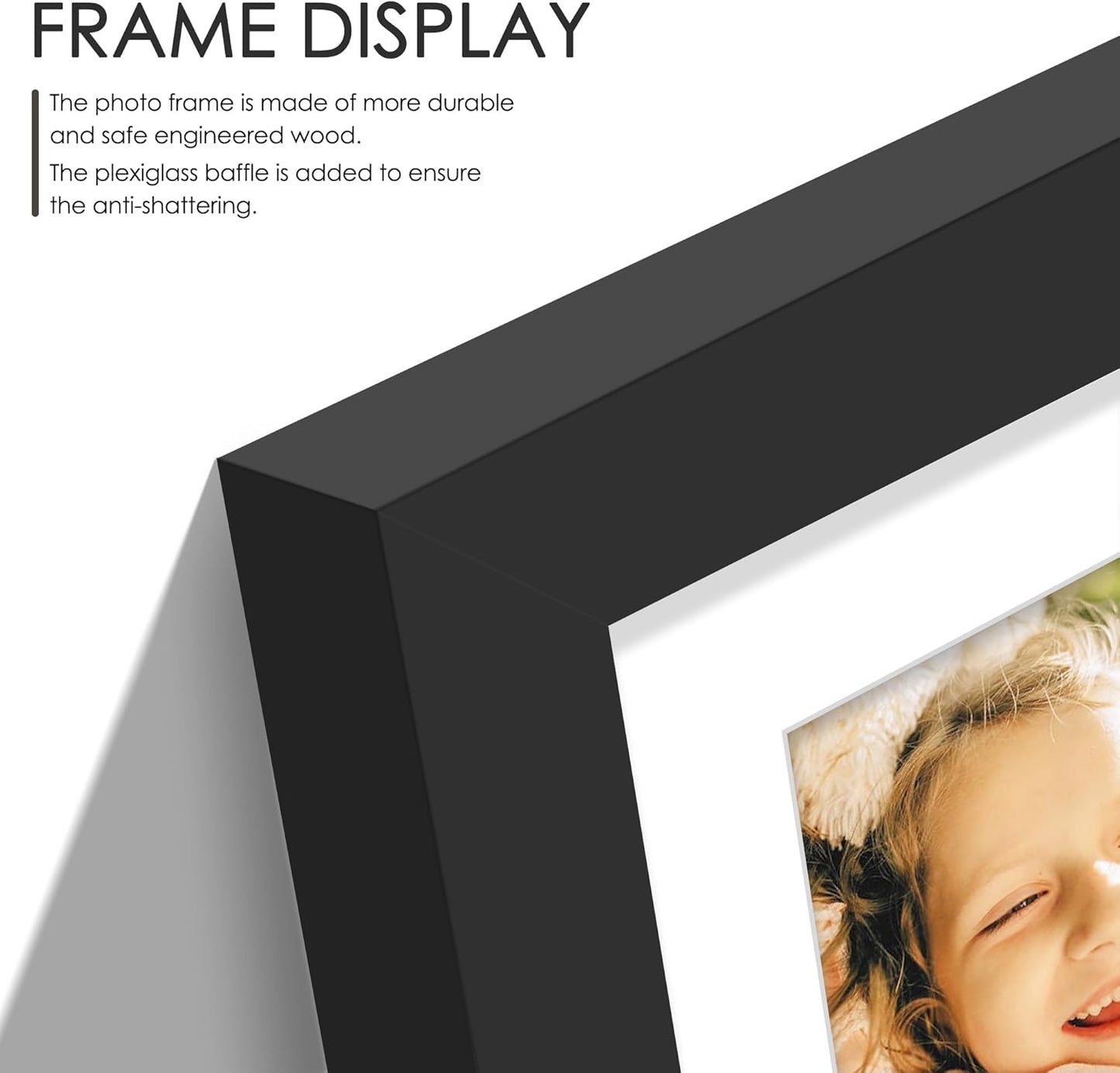 DUENPY 14x26 Collage Picture Frame 4x6 Collage Picture Frame Displays Twelve 4x6 inch Photos Available Horizontal Wall Mounting Display and Vertical Black - Colors A