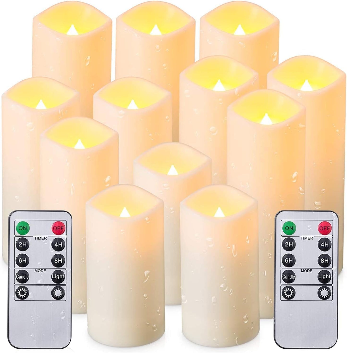48- Pack of 3 Sizes of LED Flameless Candles.This Candle is Suitable for café, Fancy Restaurant, Bookstore and Other Scenes to Create a Relaxing and Romantic Atmosphere.