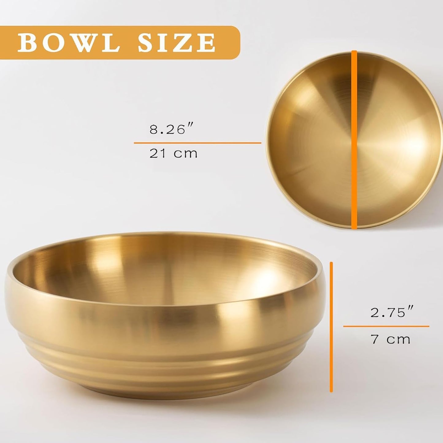 7.4 INCH Decorative Bowl, Key Bowl for Entryway Table, Key Holder Bowl, Decorative Bowls for Home Decor(Gold)
