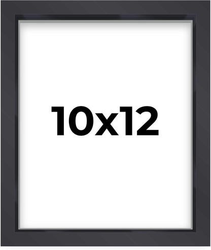 14x14 Shadow Box Black | 3/4" Depth of Usable Space | Solid Wood Pine | Includes UV Resistant Acrylic Plexiglass, Acid-Free Backing & Hanging Hardware | Made to Order in USA - Colors A