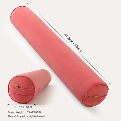 Body Pillow for Adults,Long Round Pillow,Big Cylindrical Pillow,Large Full Bolster Pillows for Side Sleepers (Steel Gray, 47.24"*7.87")