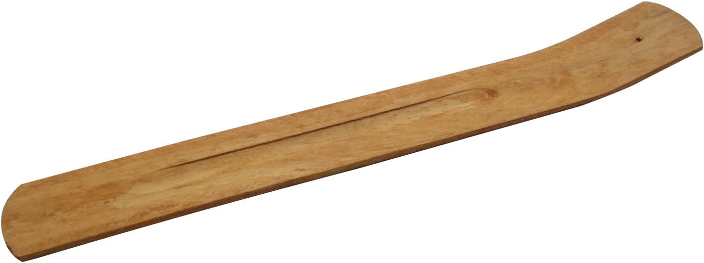 TRENDBOX 10pcs Handmade Plain Wood Wooden Incense Stick Holder Burner Ash Catcher Natural Design Buddhist