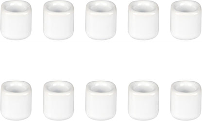 Mega Candles 5 pcs Black 1/2 Inch Diameter Ceramic Chime Ritual Spell Candle Holders, Great for Casting Chimes, Meditation, Rituals, Spells, Vigil, Witchcraft, Wiccan Supplies