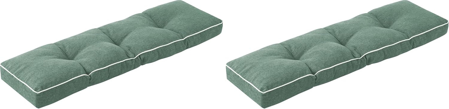IPYNBAP Bench Cushion, 42 x 16 Inch Patio Furniture Cushions with Durable Ties, Soft Memory Foam Bench Cushions for Indoor/Outdoor Furniture with Non-Slip Bottom, Kitchen&Dining, Dark Grey