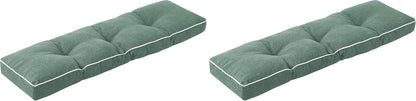 IPYNBAP Bench Cushion, 42 x 16 Inch Patio Furniture Cushions with Durable Ties, Soft Memory Foam Bench Cushions for Indoor/Outdoor Furniture with Non-Slip Bottom, Kitchen&Dining, Dark Grey