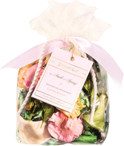 Aromatique Smell of Spring Scented Potpourri Bag 12oz - Decorative Centerpiece Home Fragrance Decor Sachet Botanicals, Long Lasting Room Air Freshener Deodorizer Catchall Bowl Filler Decoration Gifts