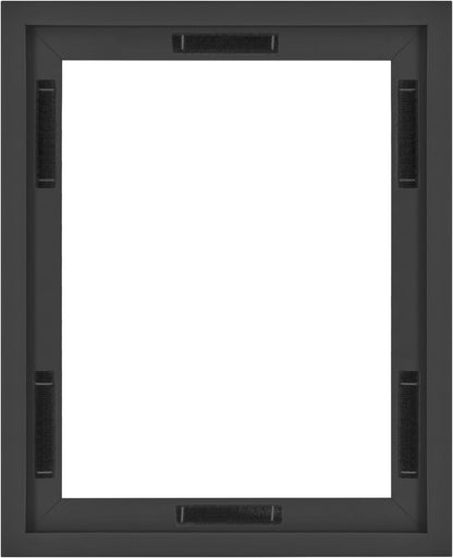 MCS Canvas Float Frames 8x10 Frame, Black Frame for Finished Canvases, Vertical & Horizontal Wall Hanging Frame with Adhesive for Canvas Paintings (1-Pack)