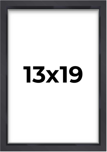 14x14 Shadow Box Black | 3/4" Depth of Usable Space | Solid Wood Pine | Includes UV Resistant Acrylic Plexiglass, Acid-Free Backing & Hanging Hardware | Made to Order in USA - Colors F