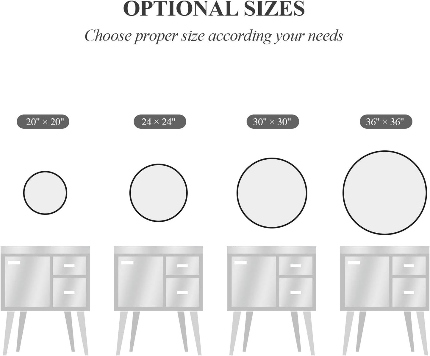 Itrue 12 Inch Small Round Decorative Wall Mirror, HD Silver-Coated Glass with Brushed Black Metal Frame, Minimalist Modern Accent Mirror for Vanity, Narrow Walls, Bathroom, Bedroom & Entryway