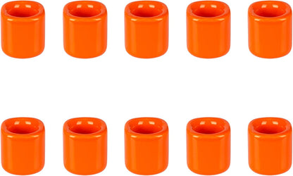 Mega Candles 5 pcs Black 1/2 Inch Diameter Ceramic Chime Ritual Spell Candle Holders, Great for Casting Chimes, Meditation, Rituals, Spells, Vigil, Witchcraft, Wiccan Supplies