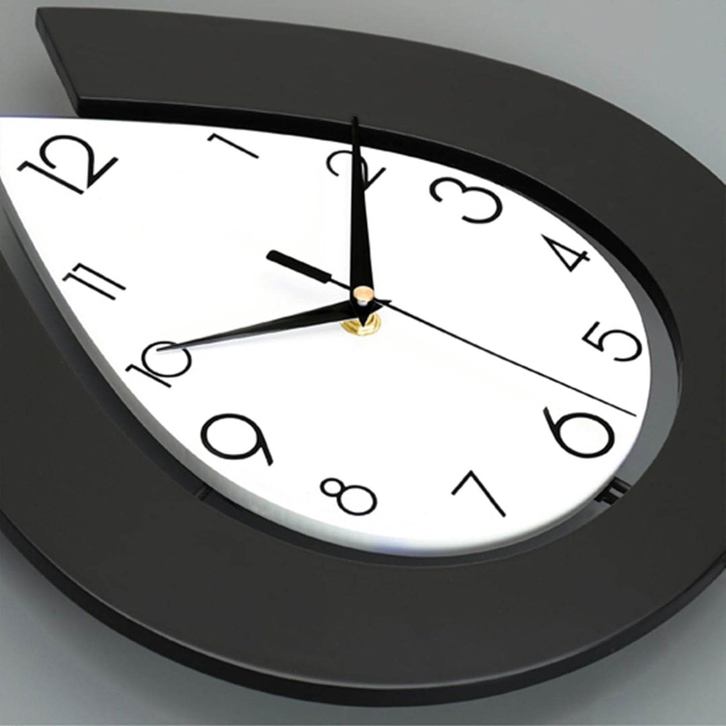 Decorative Wall Clock for Living Room Decor Large Modern Wall Clocks with Pendulum Battery Operated for Bedroom Office Kitchen Home Small Black Silent Wall Clock Non Ticking 11.8*22.4 Inch