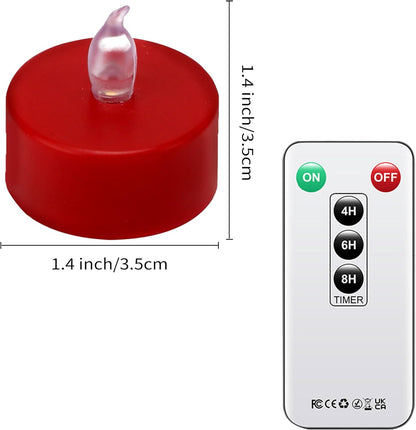 Battery Operated LED Tea Lights: 24PACK Flameless Votive Candles Lamp Realistic and Bright Flickering Holiday Gift Long Lasting 200Hours for Seasonal & Festival Celebration Warm White