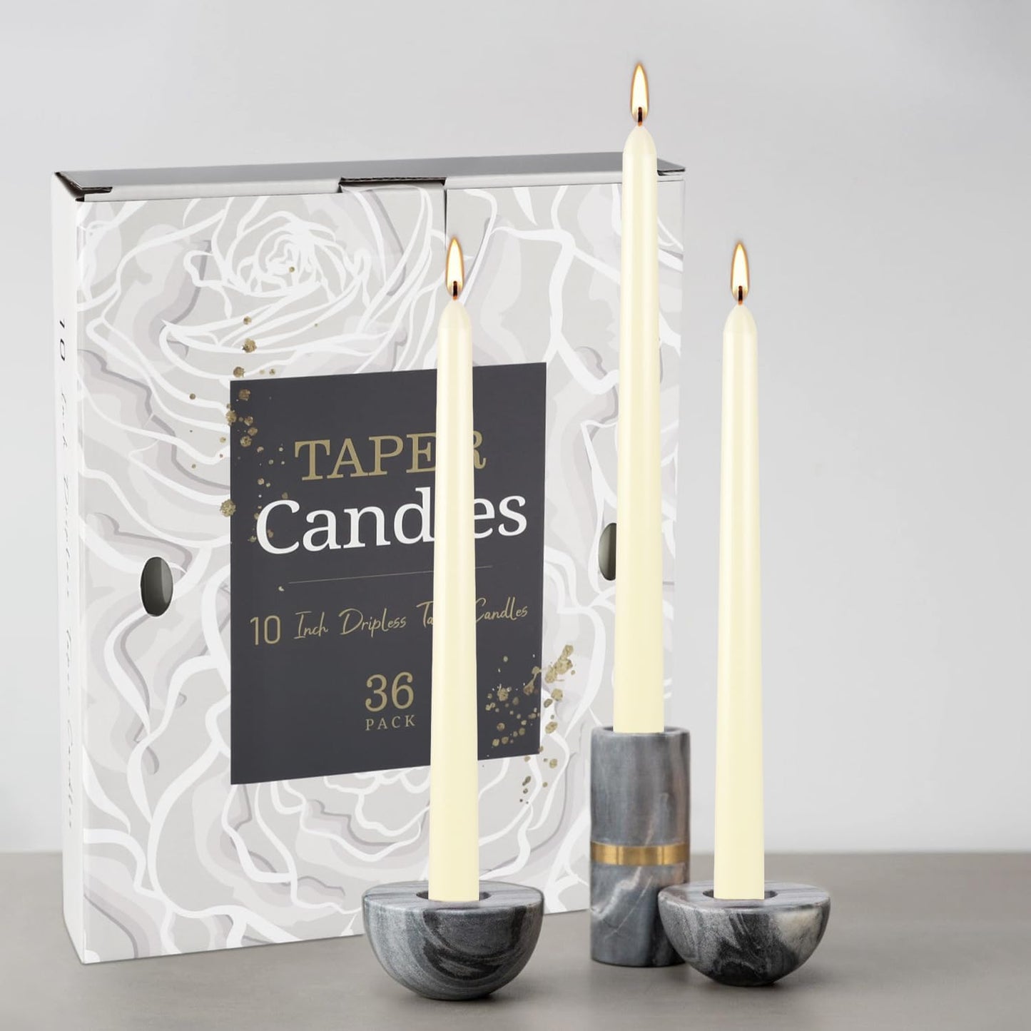 YOROXRG 40 Pack Spell Chime Candles-4 Inch Multi-Colored Taper Candles Sticks-for Home Decor Kitchen Decor Wedding Decoration-10 Colours