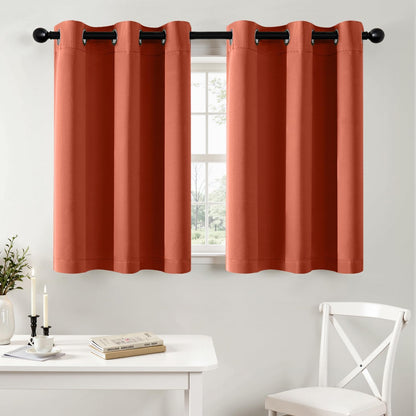 MIULEE Blackout Curtains for Bedroom Living Room 2 Panels, Thermal Insulated Room Darkening Drapes Grommet Noise Reducing Light Blocking Window Treatments 63 Inches Long 40x63 Inch Black - Colors A