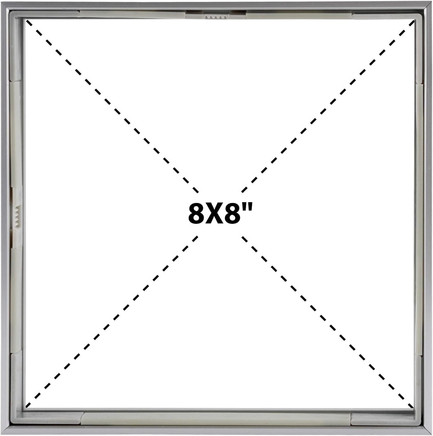 Frametory, Floating Picture Frame 12x16 - Black Aluminum Metal Photo Frame - Real Glass of Front - for Wall Mount Display