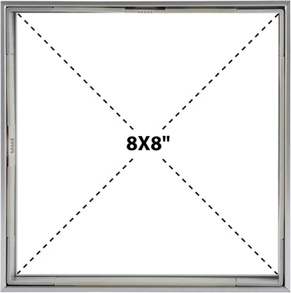 Frametory, Floating Picture Frame 12x16 - Black Aluminum Metal Photo Frame - Real Glass of Front - for Wall Mount Display