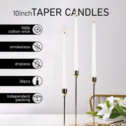 YOROXRG 40 Pack Spell Chime Candles-4 Inch Multi-Colored Taper Candles Sticks-for Home Decor Kitchen Decor Wedding Decoration-10 Colours