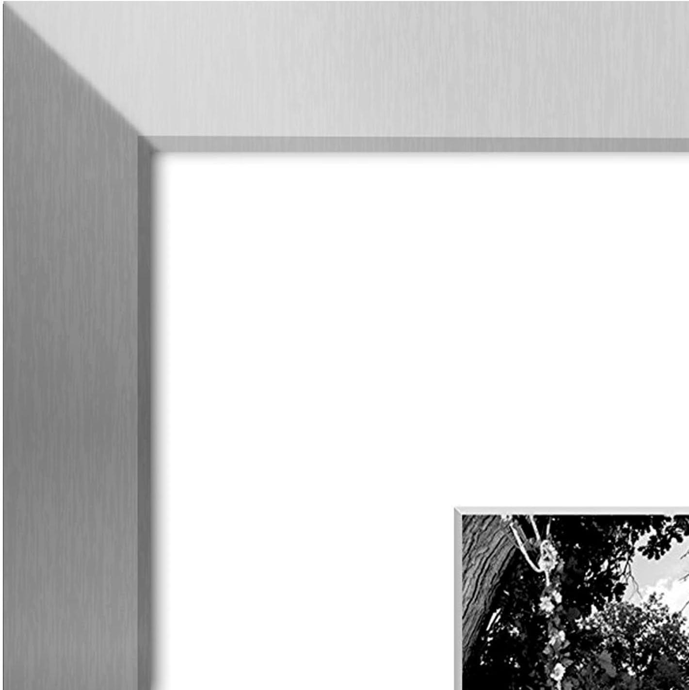 Americanflat 11x14 Picture Frame with Shatter-Resistant Glass - Use as 5x7 Frame with Mat or Display 11x14 Photo Without Mat - Signature Collection - Picture Frames for Wall Display - Black