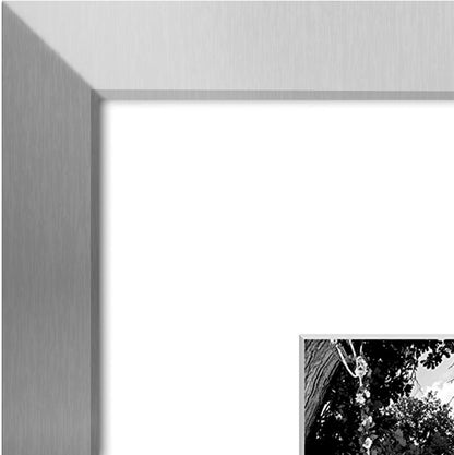 Americanflat 11x14 Picture Frame with Shatter-Resistant Glass - Use as 5x7 Frame with Mat or Display 11x14 Photo Without Mat - Signature Collection - Picture Frames for Wall Display - Black