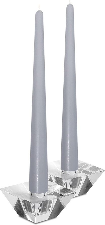 Hyoola Tall Taper Candles - 10 Inch Metallic Gold Unscented Dripless Taper Candles - 8 Hour Burn Time - 4 Pack