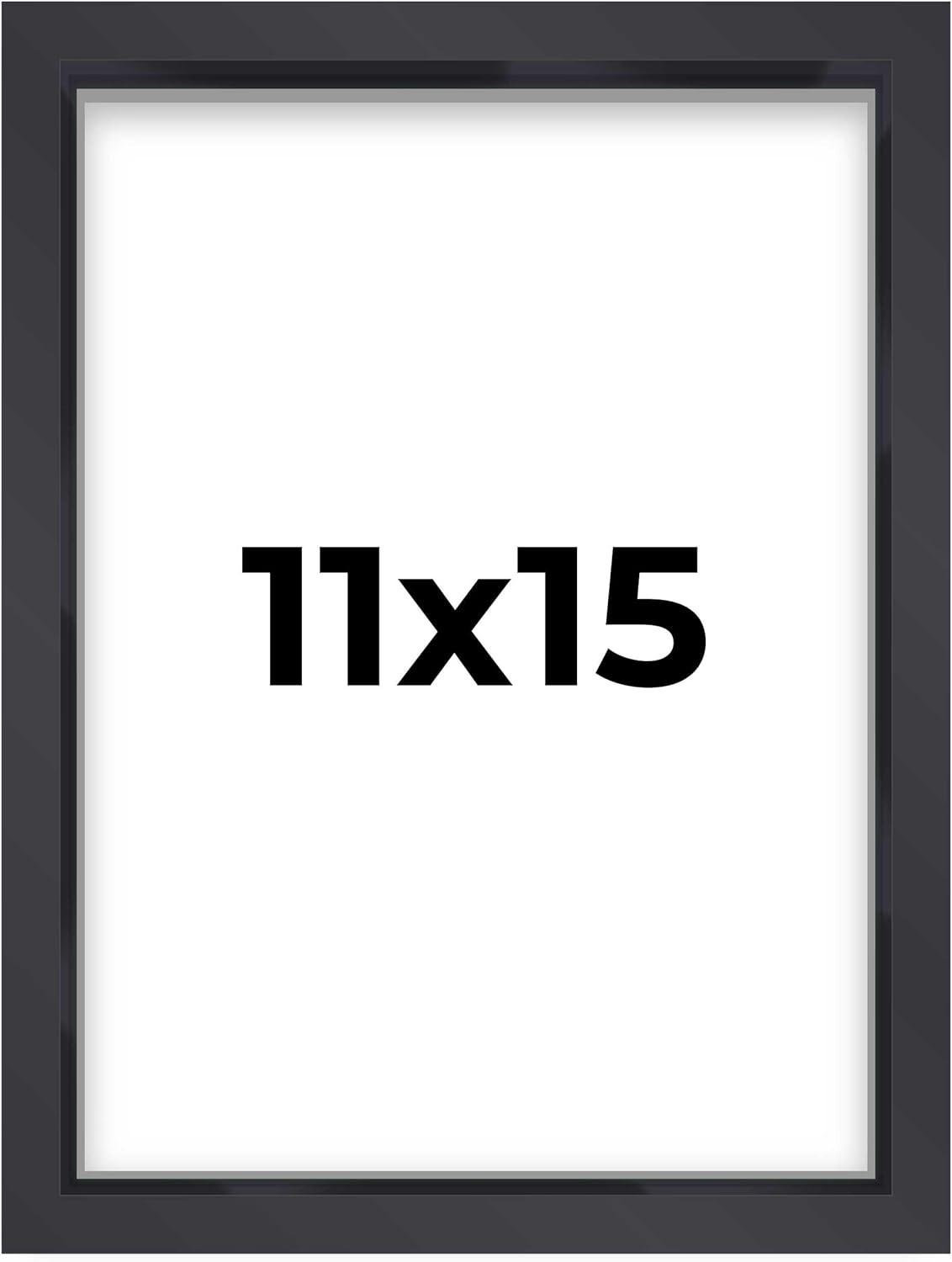 14x14 Shadow Box Black | 3/4" Depth of Usable Space | Solid Wood Pine | Includes UV Resistant Acrylic Plexiglass, Acid-Free Backing & Hanging Hardware | Made to Order in USA - Colors B