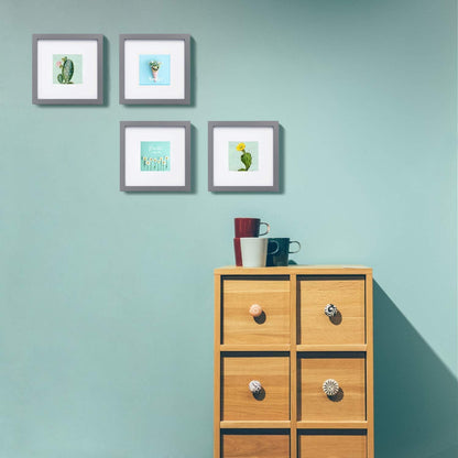 Egofine 12x16 Picture Frame Black, Covered by Plexiglass Made of Solid Wood, Display Pictures 9x12 and 11x14 with Mat or 12x16 Without Mat, for Wall Mounting Photo Frame - Colors B
