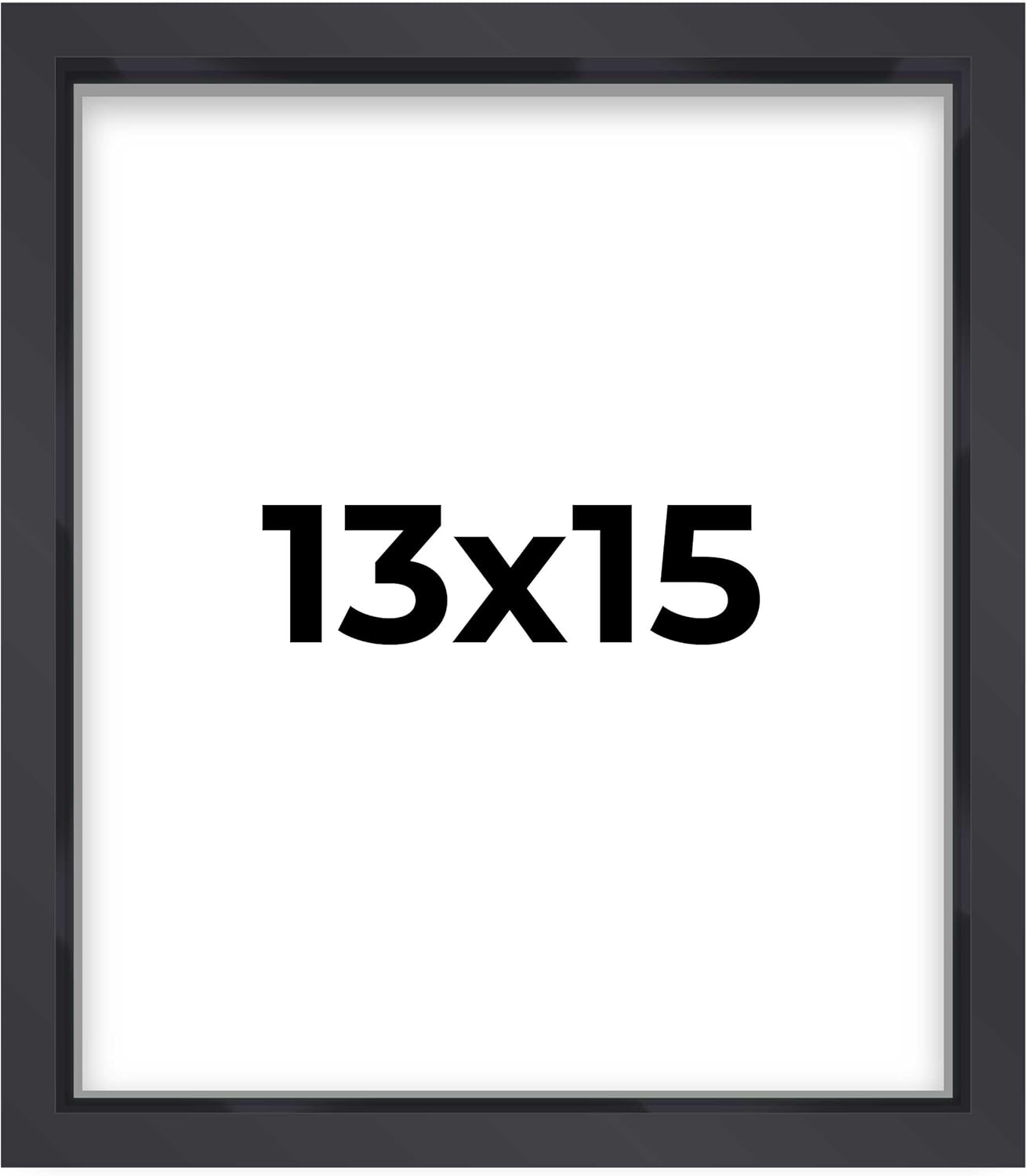14x14 Shadow Box Black | 3/4" Depth of Usable Space | Solid Wood Pine | Includes UV Resistant Acrylic Plexiglass, Acid-Free Backing & Hanging Hardware | Made to Order in USA - Colors A