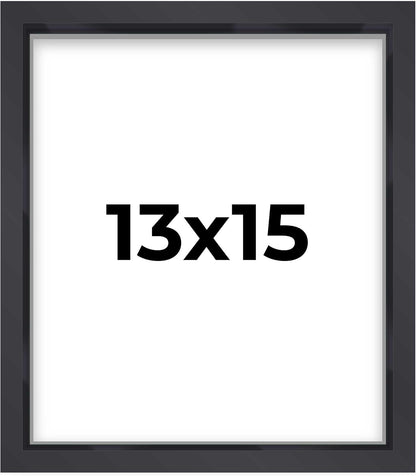 14x14 Shadow Box Black | 3/4" Depth of Usable Space | Solid Wood Pine | Includes UV Resistant Acrylic Plexiglass, Acid-Free Backing & Hanging Hardware | Made to Order in USA - Colors A