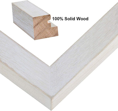 RPJC 5x7 Picture Frames Made of Solid Wood High Definition Glass for Table Top Display and Wall Mounting Photo Frame Black