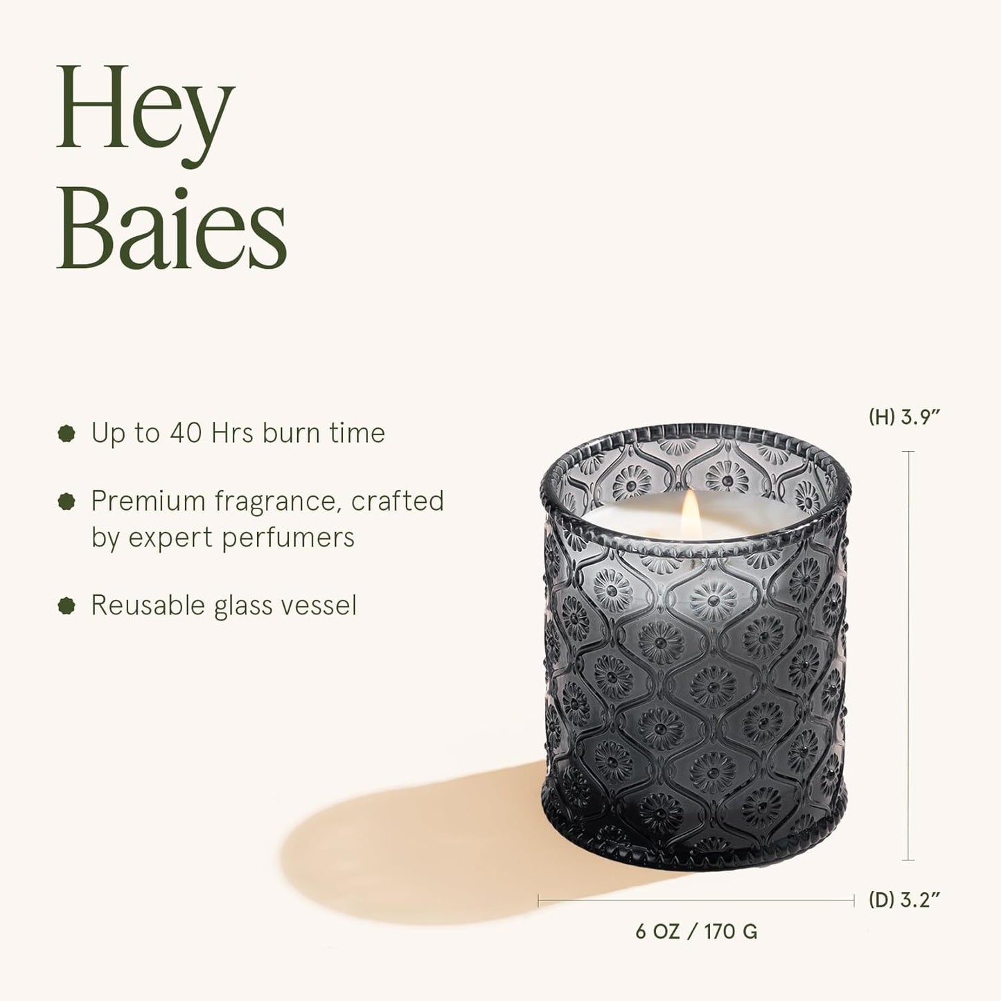 LA JOLIE MUSE Santal Rose Scented Candle – Saffron, Rose & Leather | 6 oz Natural Soy Wax | 40 Hours Clean Burn | Self Care Gifts for Women | Elegant Home Decor