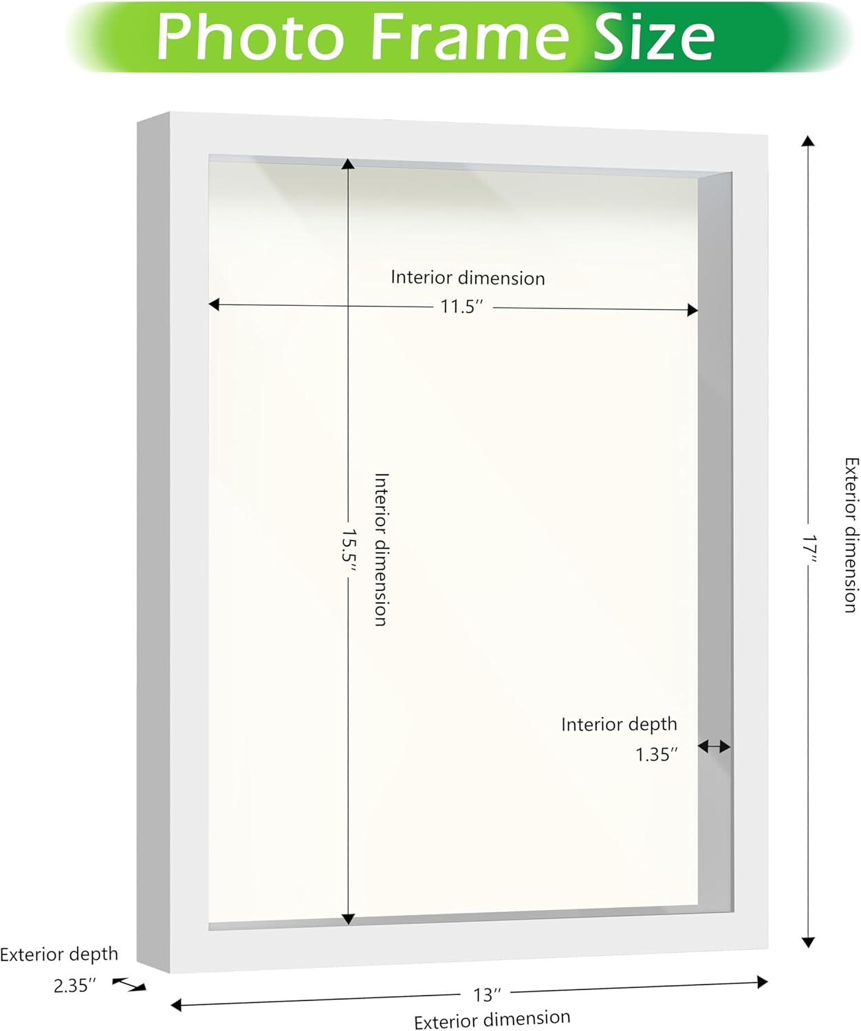FrameWorks 11” x 14” Dark Oak Wooden Shadow Box Frame – Display Case with Soft Felt Back, Memory Box with Tempered Glass, Display Box with Elegant White Ball Push Pins, Wooden Flower Box
