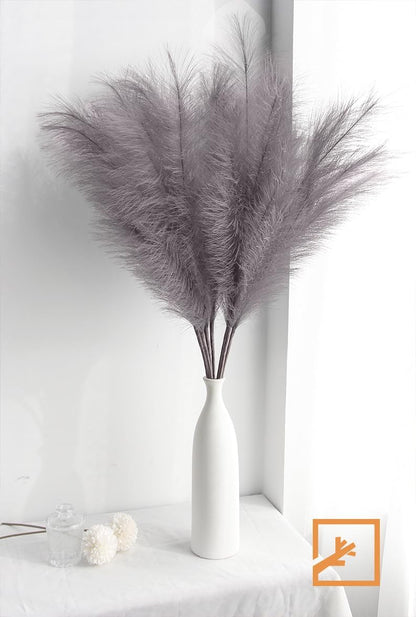 ZIFTY 7-Pcs 38"/3.1FT Faux Pampas Grass Large Tall Fluffy Artificial Fake Flower Bedroom Decor Boho Decor Bulrush Reed Grass for Vase Filler Farmhouse Home Wedding Decor (Beige Mixed)