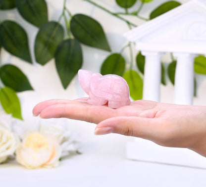 DUQGUHO Bunny Decor Easter Rabbit Decor Crystals Easter Gifts Decoration Bunny Statue Amethyst Crystals Figurines Bunny 1.5’’