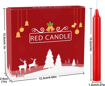 YOROXRG 40 Pack Spell Chime Candles-4 Inch Multi-Colored Taper Candles Sticks-for Home Decor Kitchen Decor Wedding Decoration-10 Colours